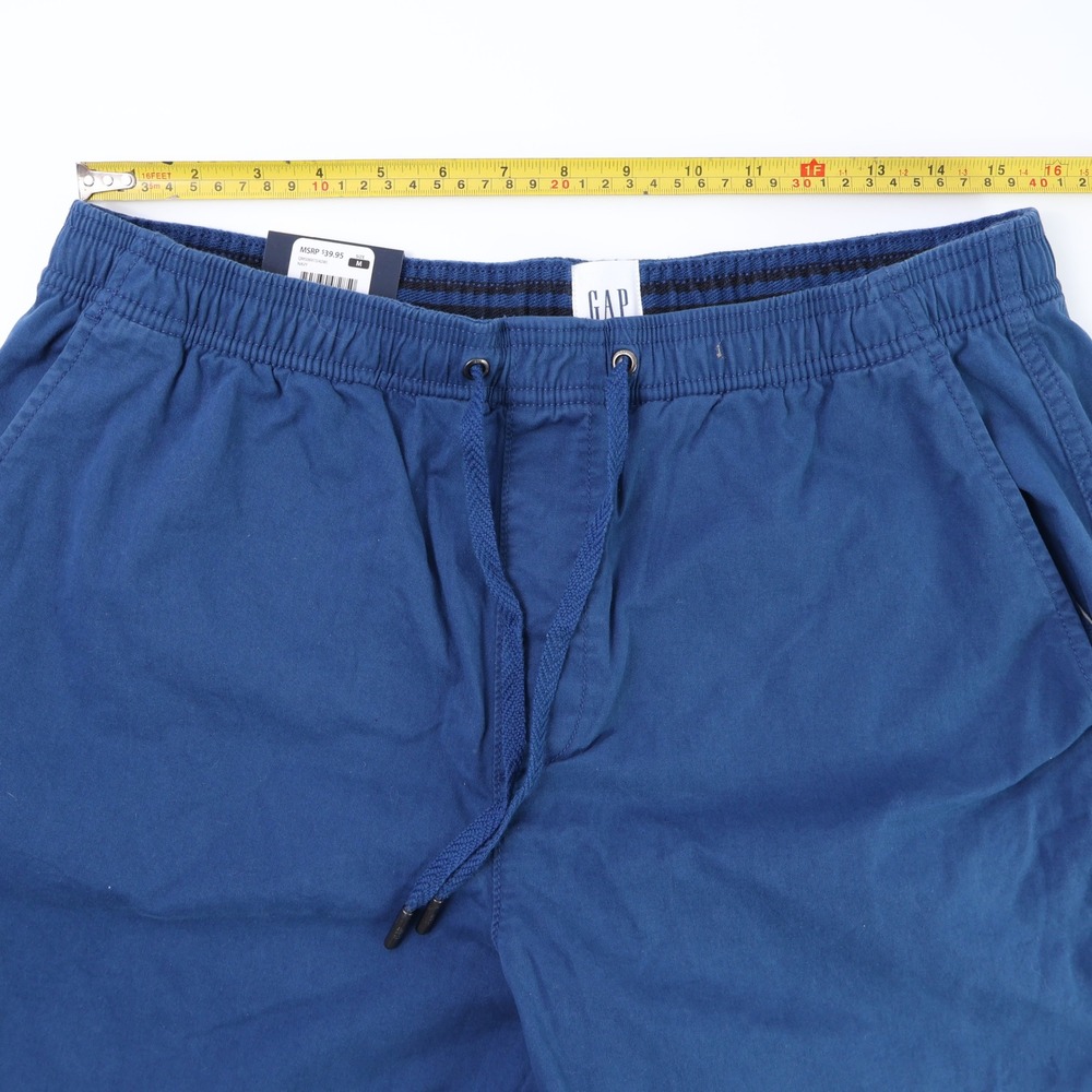 Gap Mens Pull-On Shorts Navy Blue Elastic Waist Drawstring Size Medium NWT - Picture 2 of 7